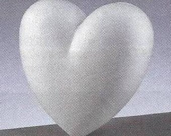 Herz Rahmen 30 cm Höhe 3 cm Hochzeit Geschenkidee Gießform Mosaik Beton Styropor