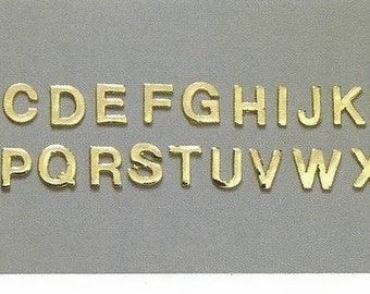 1 Buchstabe aus Wachs in gold 8 mm nach Wahl