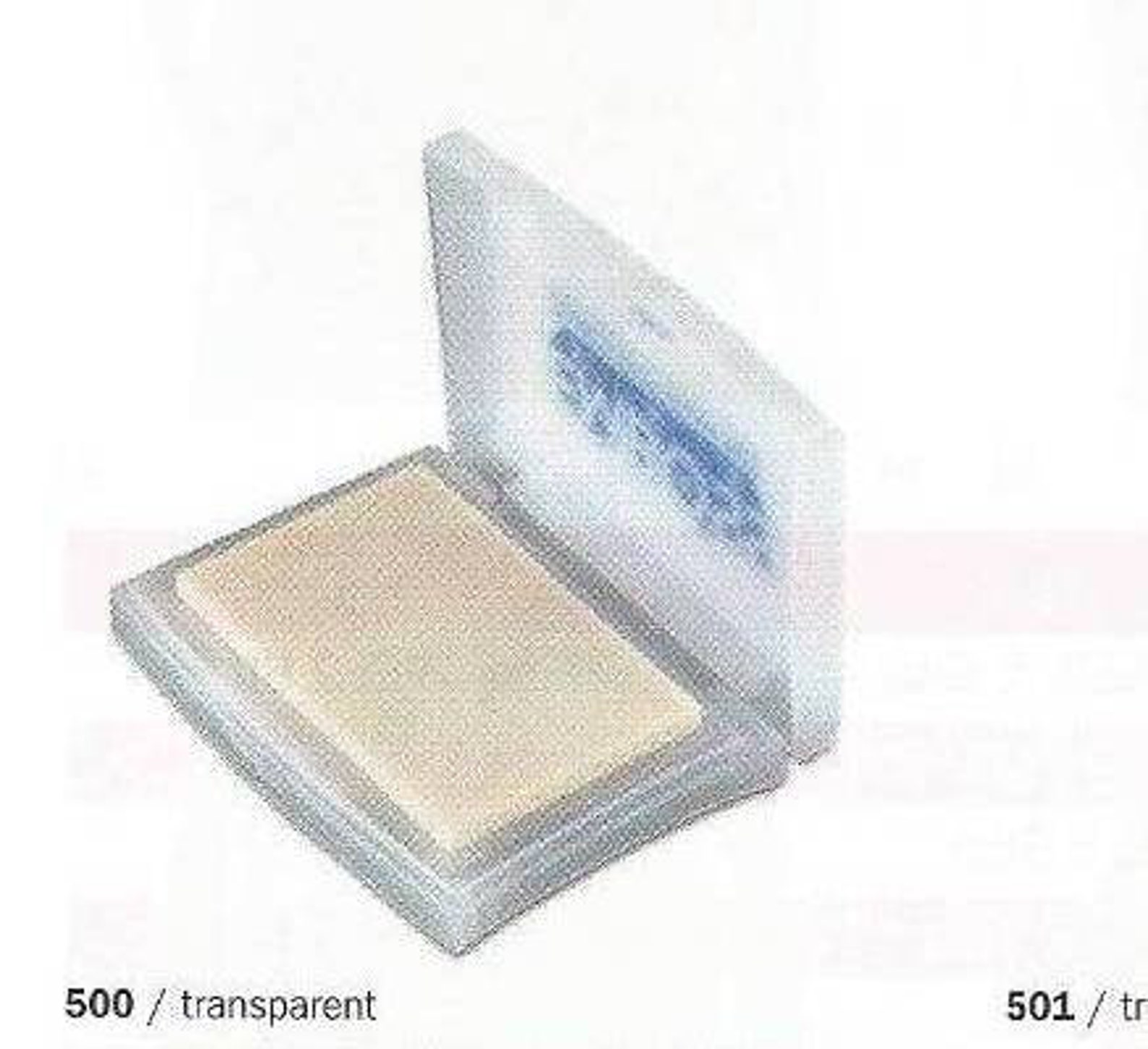 Stamping Pad Embossing 6/9.5 cm transparent Etsy