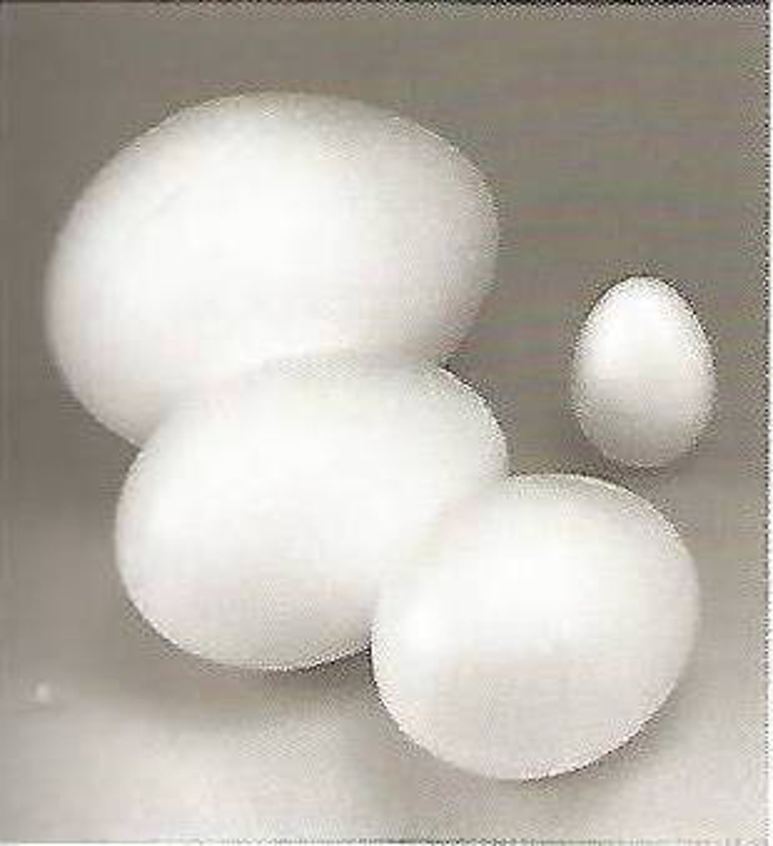 5 Styrofoam eggs 60 mm Etsy