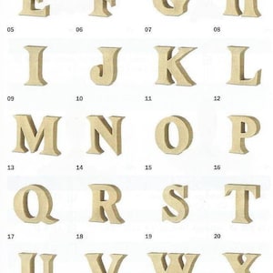AUSVERKAUF !!!  1 Buchstabe Times aus Pappe nach Wahl 10/11/3 cm