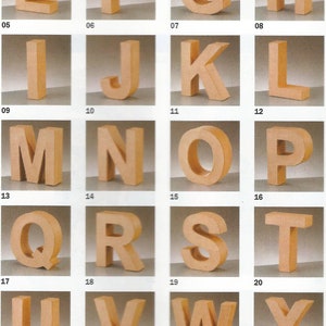 1 Buchstabe 10/3 cm aus Pappe nach Wahl