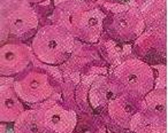 Paillettes rondes courbées 6 mm 4000 pcs rose hologramme