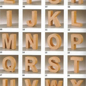 1 Buchstabe aus Pappe nach Wahl 5/2 cm