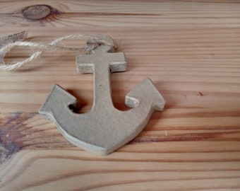 1 anchor 9 cm made of cardboard for hanging