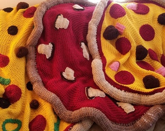 Crochet Pizza Blanket (Personalized)