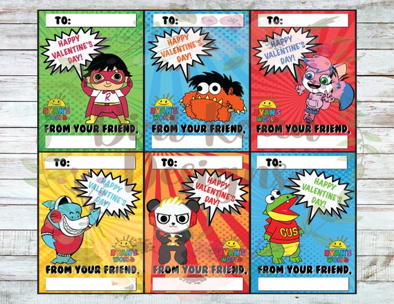 ryan's world valentines