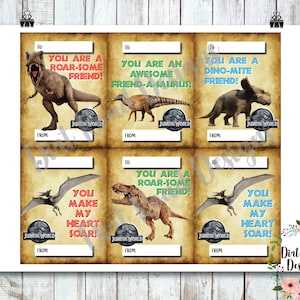 Tarjetas de San Valentín de Jurassic World, ARCHIVO DIGITAL