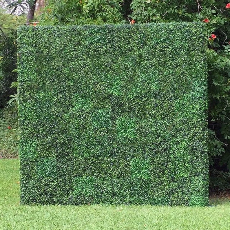 9.99 EACH/Set Of 4 Artificial Grass Wall Panels Boxwood Hedge Etsy