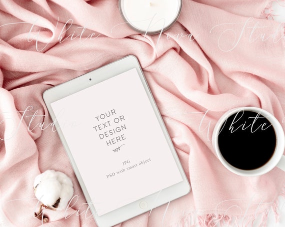 Pink Ipad Template Psd Mockup To Show Your Work