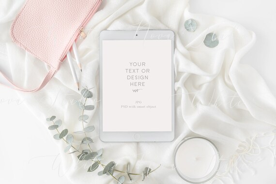 Feminine Ipad Mockup Styled Stock Photography Wedding Mockup Modern Feminine Ipad Mockup Styled Stock Photography Wedding Mockup Modern