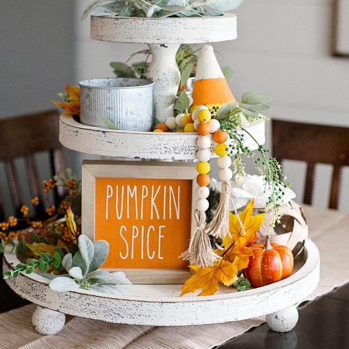 Fall Tiered Tray Decor Bundle Pumpkin Tiered Tray Fall Etsy Canada