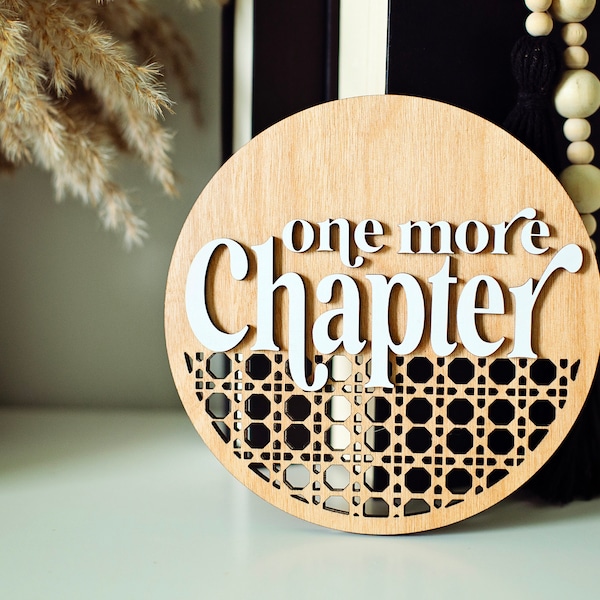 One More Chapter Sign, Spicy booktok Sign, booktok sign, booktok merch, smut, smut sign, gift for readers, enemies to lovers, bookshelf sign