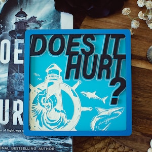 Does is Hurt Sign, Does It Hurt, HD Carlton Merch, booktok, smut reader, HD Carlton, gift for readers, bookshelf sign