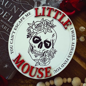Kleine Maus Zeichen, Haunting Adeline Zeichen, HD Carlton Merch, booktok, Schmutzleser, HD Carlton, Geschenk für Leser, Bücherregal Zeichen