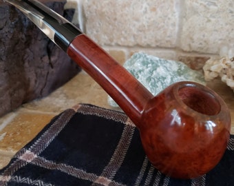 Herb Pipe - "The Other Cheek" by CDXX Pipes - Freehand Briar Burl Herb Pipe