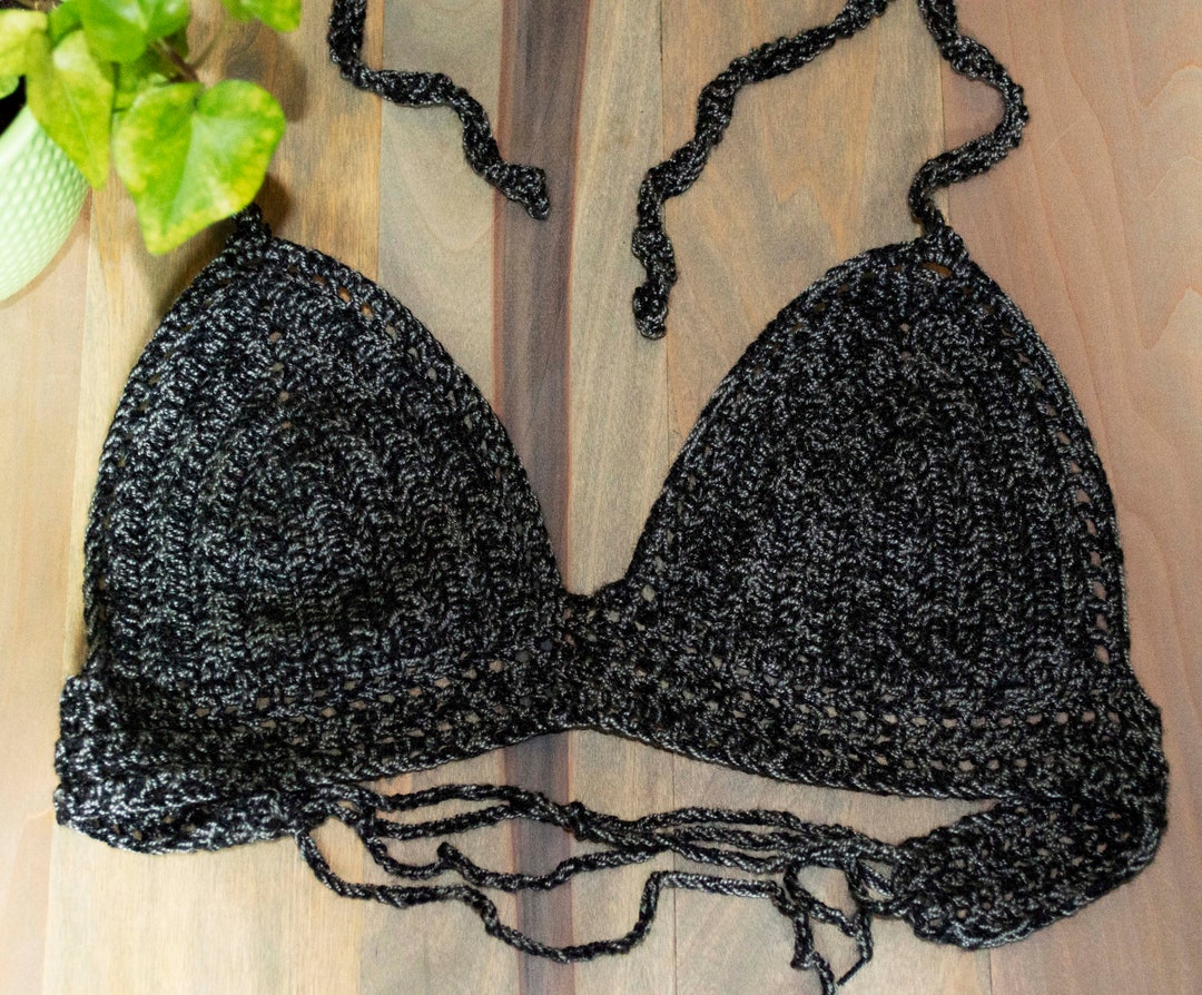 Top de bikini de hilo mixto Etsy España