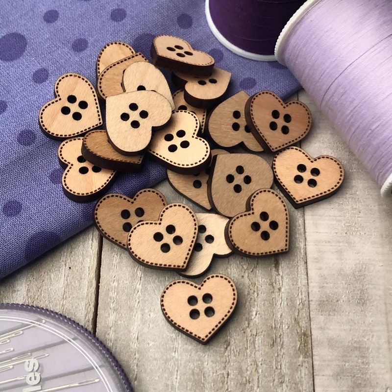 Heart Buttons - Etsy