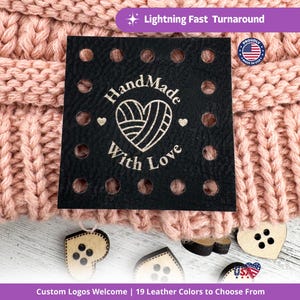 Custom Faux Leather Patches: Personalized Tags for Handmade Items