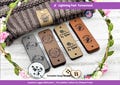 Custom Tags 0.95 x 3 inch For Knitting And Crochet, Faux Leather Labels For Handmade Items, Leather Tags With Rivets, Tags For Knitted Hats