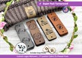 Custom Tags 0.95 x 3 inch For Knitting And Crochet, Faux Leather Labels For Handmade Items, Leather Tags With Rivets, Tags For Knitted Hats