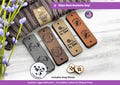 Custom Tags 0.95 x 3 inch For Knitting And Crochet, Faux Leather Labels For Handmade Items, Leather Tags With Rivets, Tags For Knitted Hats