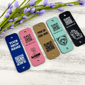 Rectangle Hang Tags - Your Logo and Text - Customized Price
