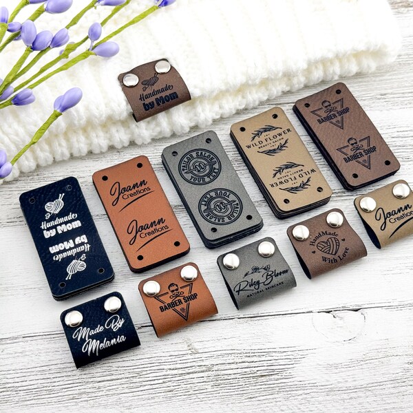 Leather Tabs for Knitting Etsy