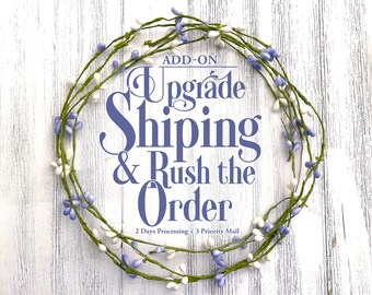 Upgrade to Priority Shipping and Rush Order - 2 Day Order Processing And 3 Day USPS Shipping! Add-On Only - Do Not Order Alone