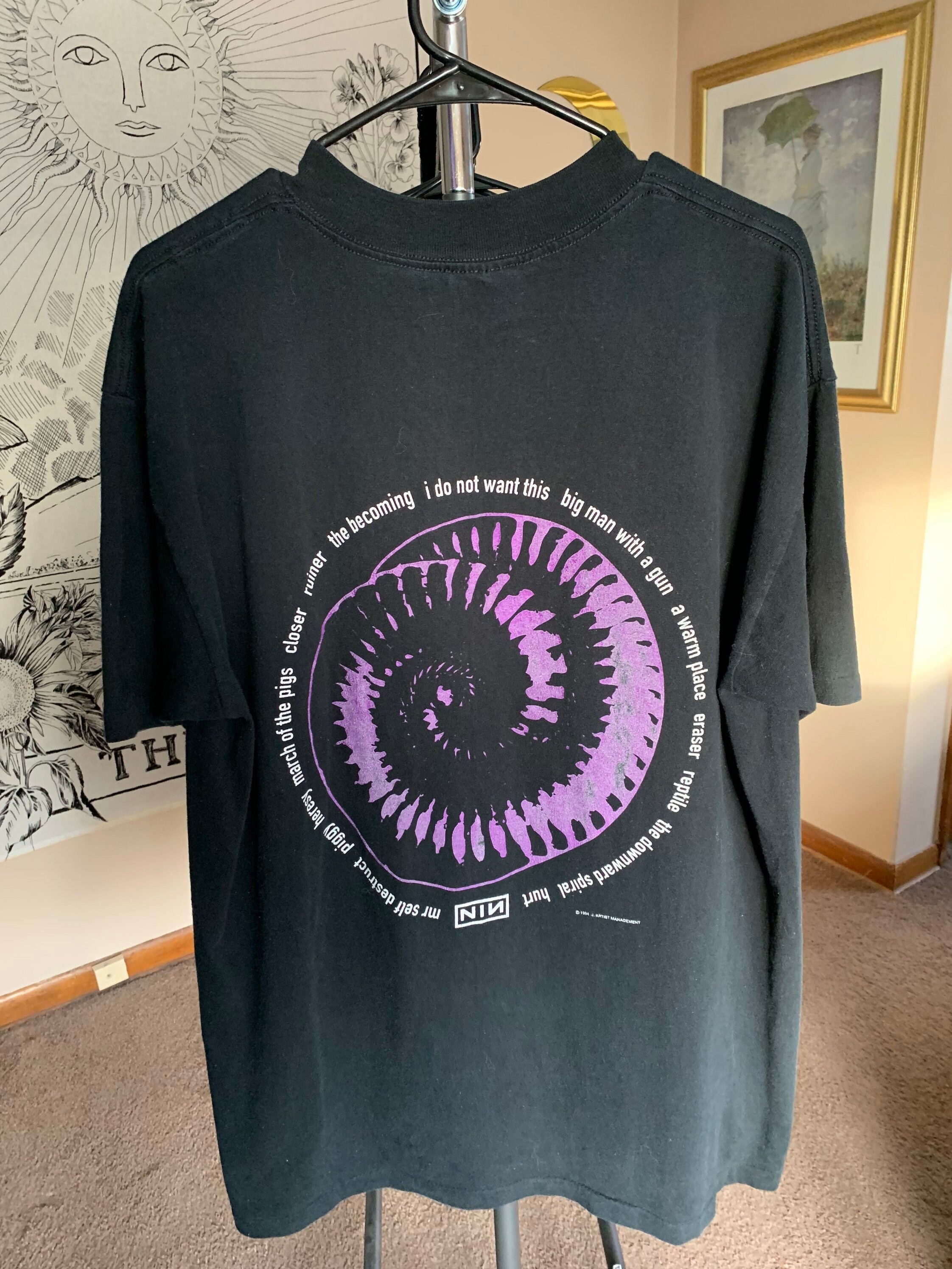 Vintage 1994 Nine Inch Nails the Downward Spiral T-shirt - Etsy Vintage 1994 Nine Inch Nails the Downward Spiral T-shirt - Etsy