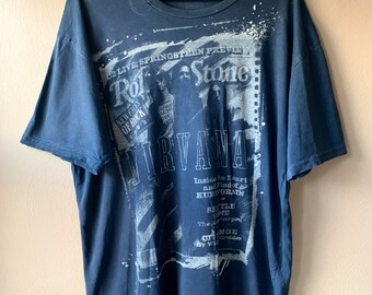 nirvana shirt blue