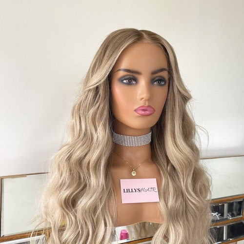 SOFT BLONDE 100 HUMAN Hair Lace Wig Etsy