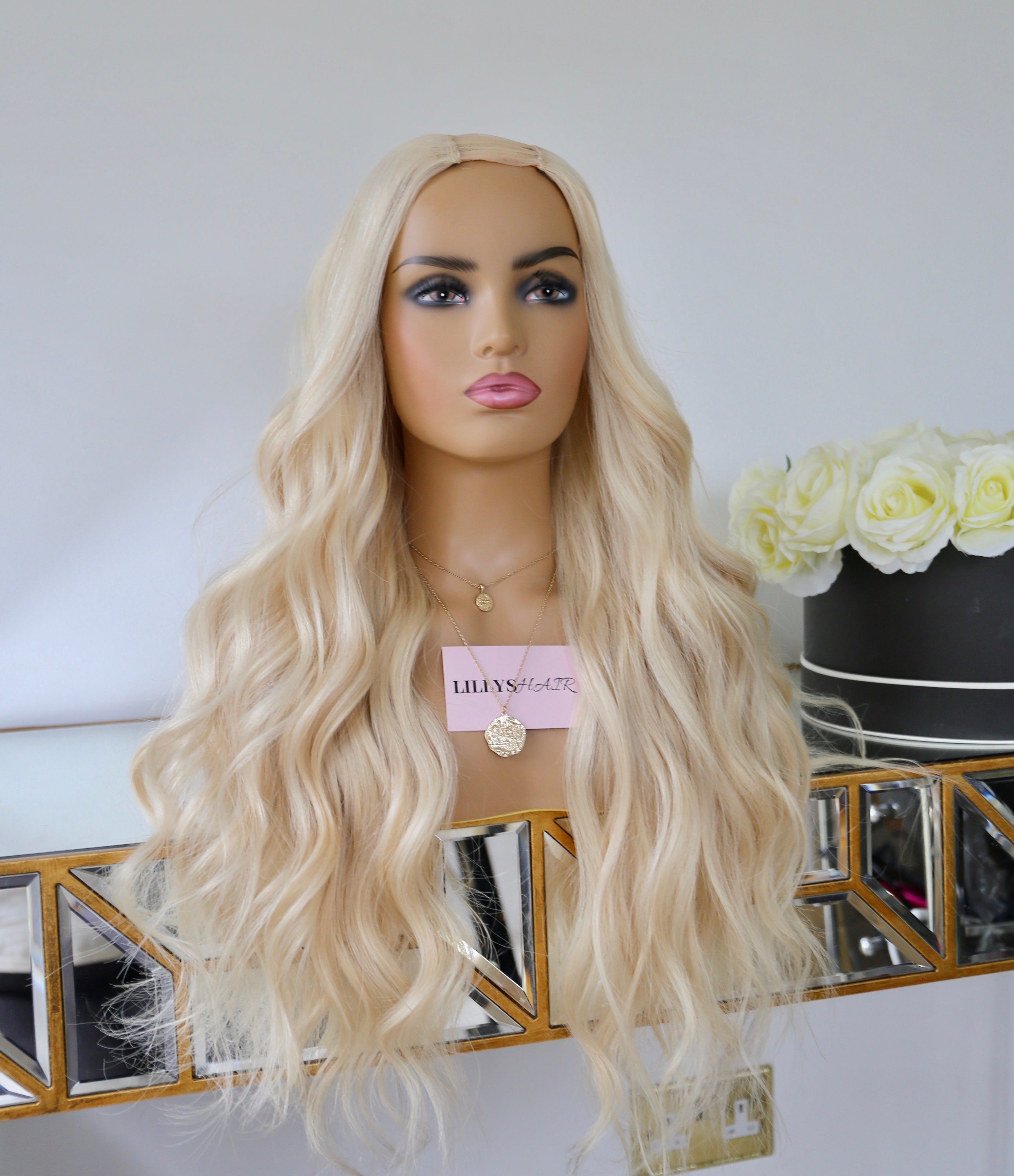 Light Blonde U-Part Wig made with Real cuticle aligned virgin | Etsy