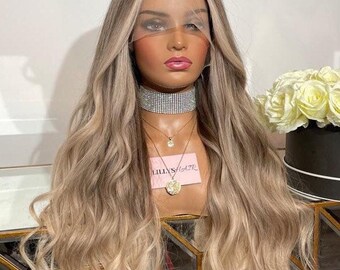 Platinum Human Hair Wig Etsy
