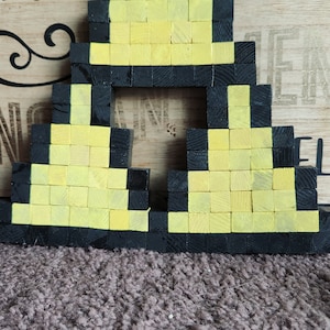 Tri-force Wooden Block Pixel Art