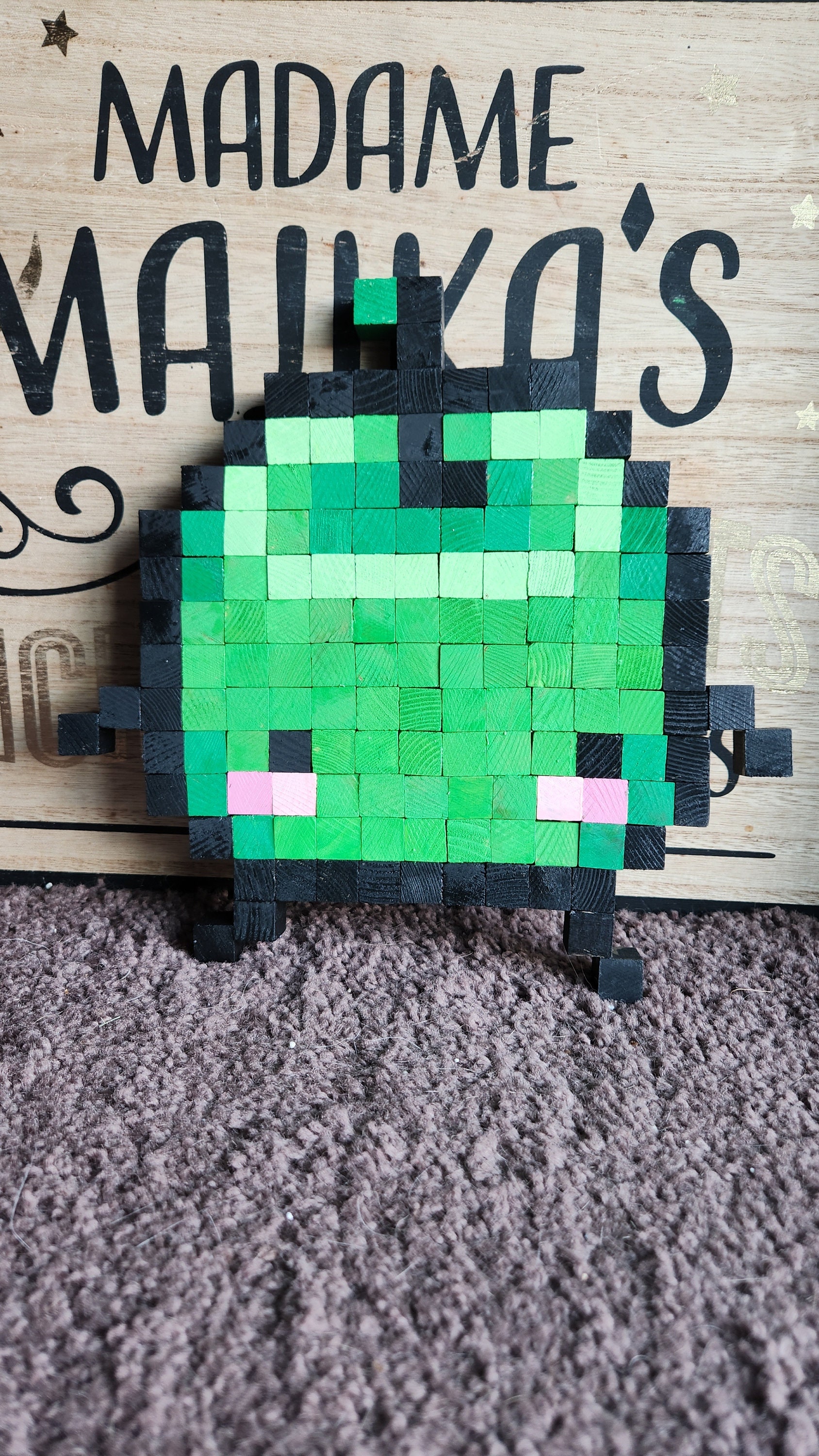 Stardew Valley Junimo Wooden Block Pixel Art - Etsy