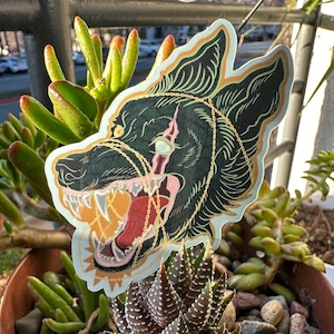 FENRIR - Glossy Sticker, Norse Mythology Dog Waterproof Vinyl Art  Design - WhoHue Art