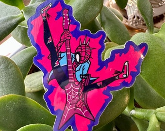 HOBIE EARTH-138 - Spider-Punk Hobie Brown Sticker, Punk Rock Superhero Decal, Spider-Verse Vinyl