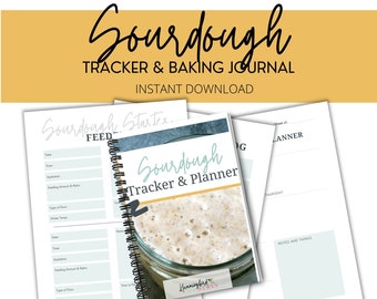 Sourdough Tracker & Baking Journal | Sourdough Baking, Sourdough Bread, Sourdough Starter