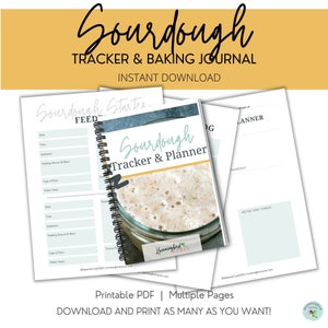 Sourdough Tracker & Baking Journal | Sourdough Baking, Sourdough Bread, Sourdough Starter
