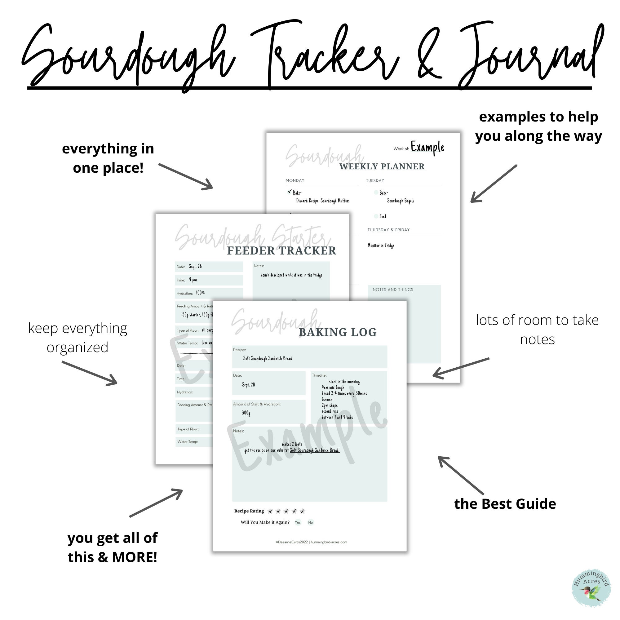 Baking Journal.pdf Sourdough Tracker & Baking Journal | Sourdough Baking, Sourdough Bread ...