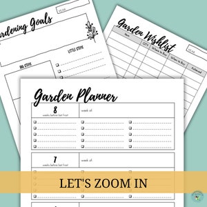 Printable Garden Planner and Journal Seed Inventory, Plant Profile Plant, Garden Expenses, Seasonal Checklist, Garden Layout, & More image 5