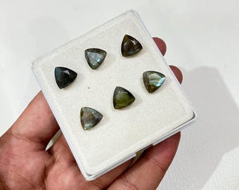 Pietre preziose labradorite a forma di trilione, taglio a scacchiera, sfaccettate, calibrate, all'ingrosso, disponibili in tutte le misure.