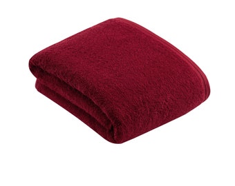 VOSSEN 100% Vegan Bath Towels(all sizes) in 'Ruby'