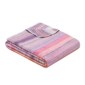 Harlyn by IBENA Orange and Purple Fine Striped Pattern Throw Blanket image 5