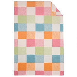 Valongo by IBENA Pastel Colorblock Design Home Decor Girls Room Organic Cotton Throw image 5