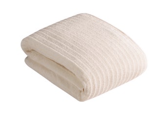 VOSSEN 100% Cotton - Mystic Bath Towels (all sizes) in 'Ivory'