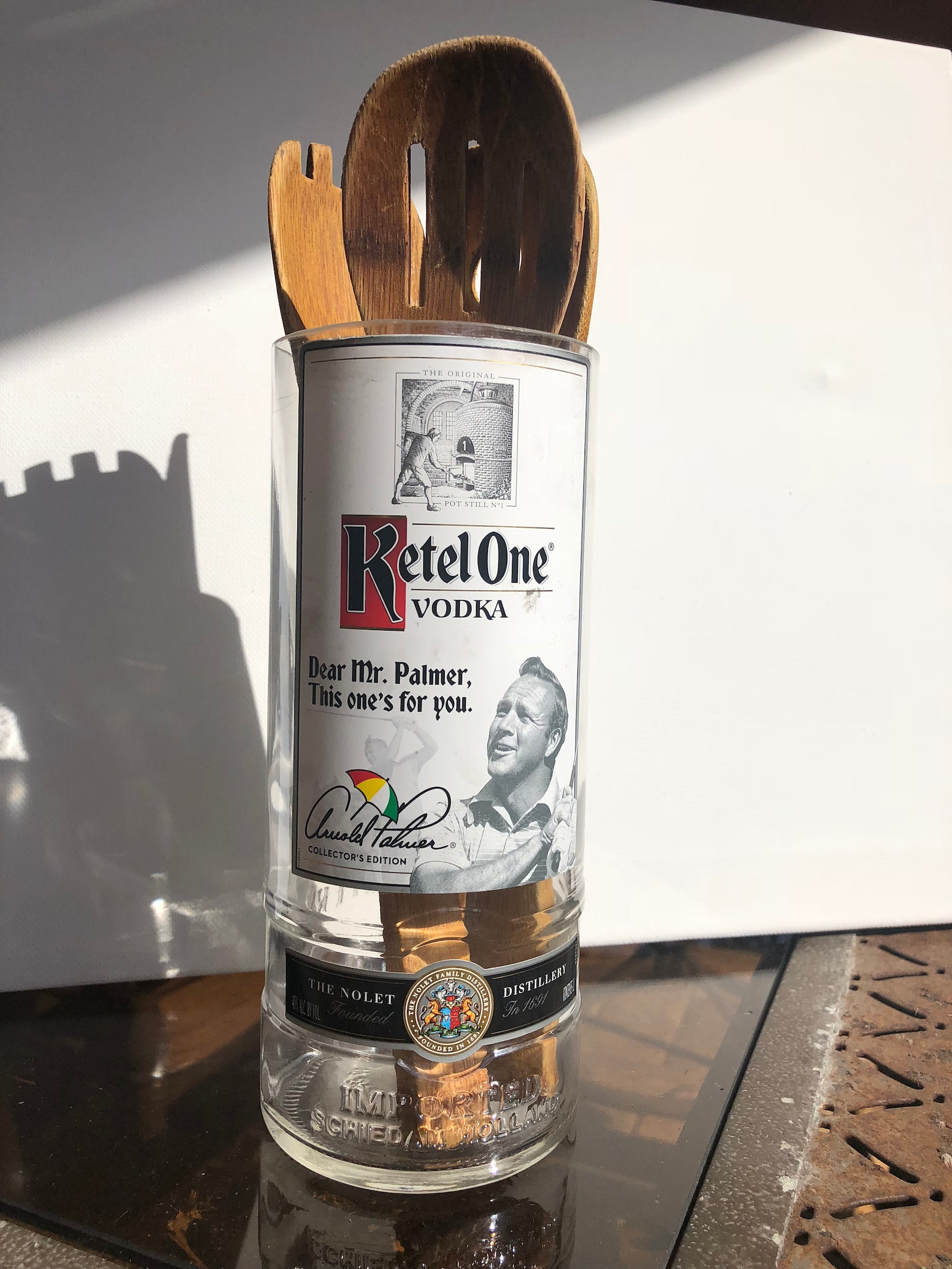 Ketel One Candle Vodka Hand 1 Liter Cut Glass Bottle Vase or Etsy