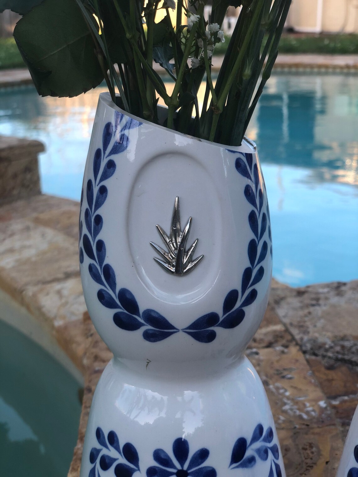One Clase Azul Tequila Empty Tall Flower Vase or Short Cut Etsy