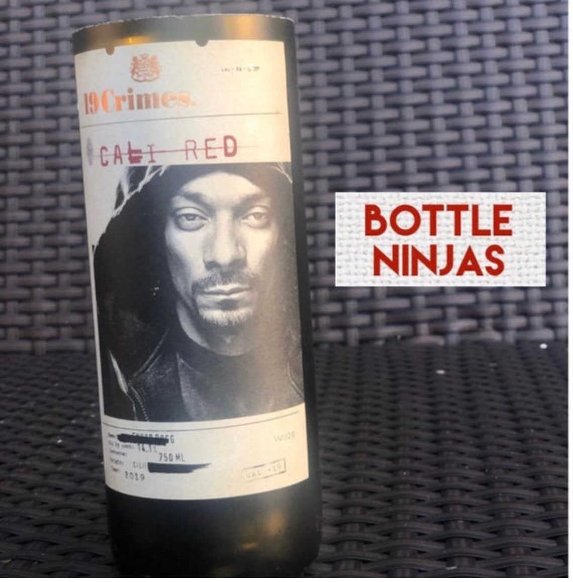 1 Bottle of 19 Crimes Red Wine Bottle Candle the Uprising the Etsy